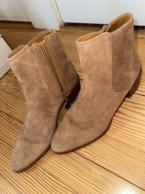 rag & bone Suede Ankle Booties in Tan